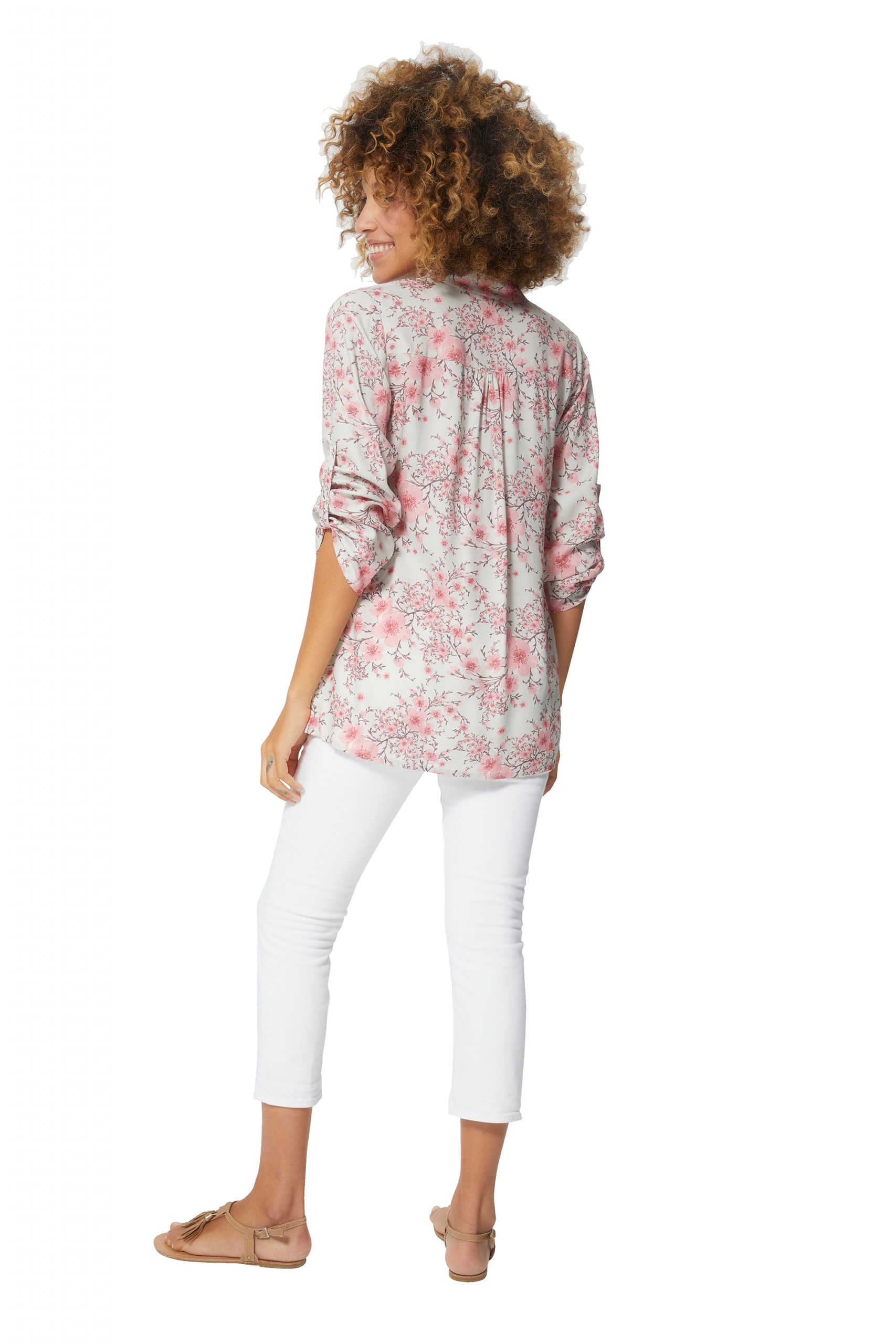 Blouse à fleurs de cerisiers – CHV0100D - Image 3