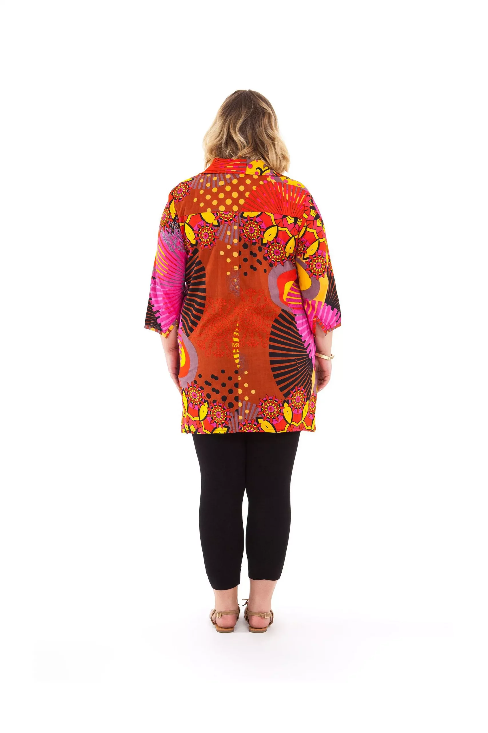 Chemise manches 3/4 multicolore – CHP0024 - Image 3