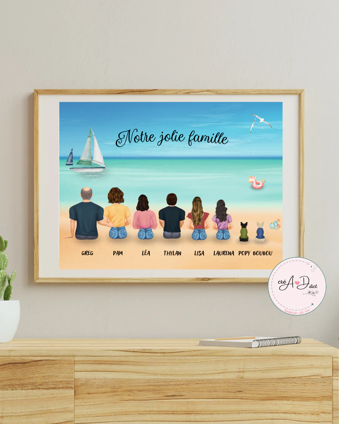 AFFICHE de FAMILLE personnalisée