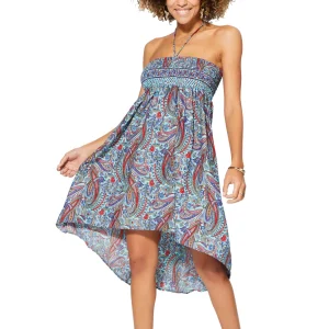 Robe / Jupe 2en1 bleu Paisley – JIP0046A