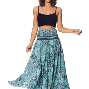 Jupe / Robe 2en1 bleu ciel avec motifs – JIP0047A