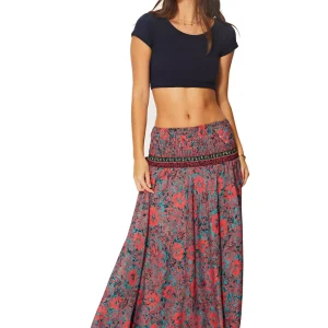 Jupe / Robe 2en1 corail et bleue – JIP0047B