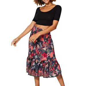 Jupe ou robe 2en1 grise et rose – MCJU0110C