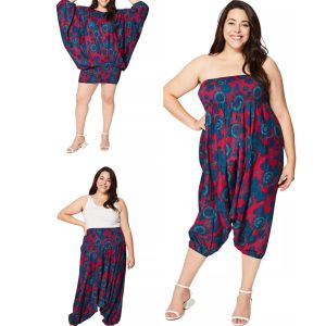 Vêtement 3 en 1 à motifs rose et bleu – PAP0058A