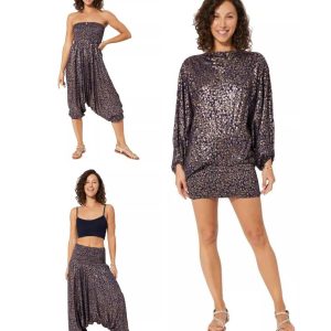 Combinaison 3 en 1 bleue à motif fleuri – PIP2503C