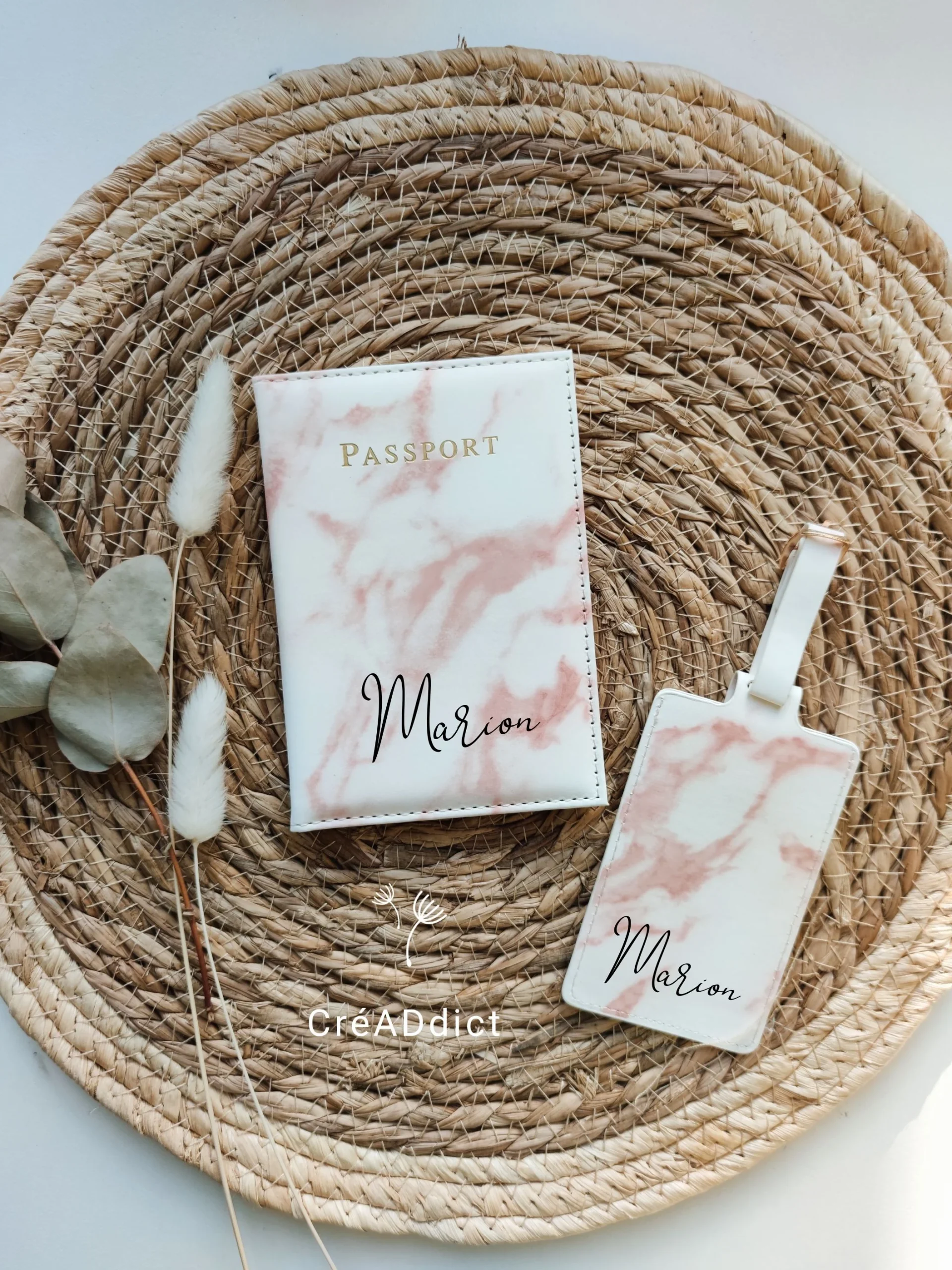 COUVERTURE PASSEPORT & son étiquette bagage - Image 5